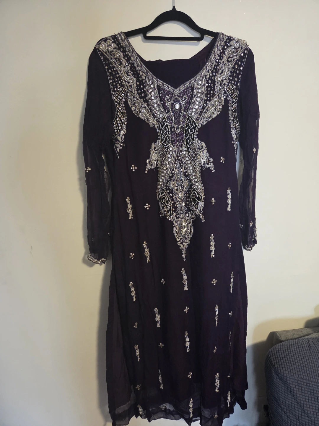 Embellished Purple Kurti - photo 2