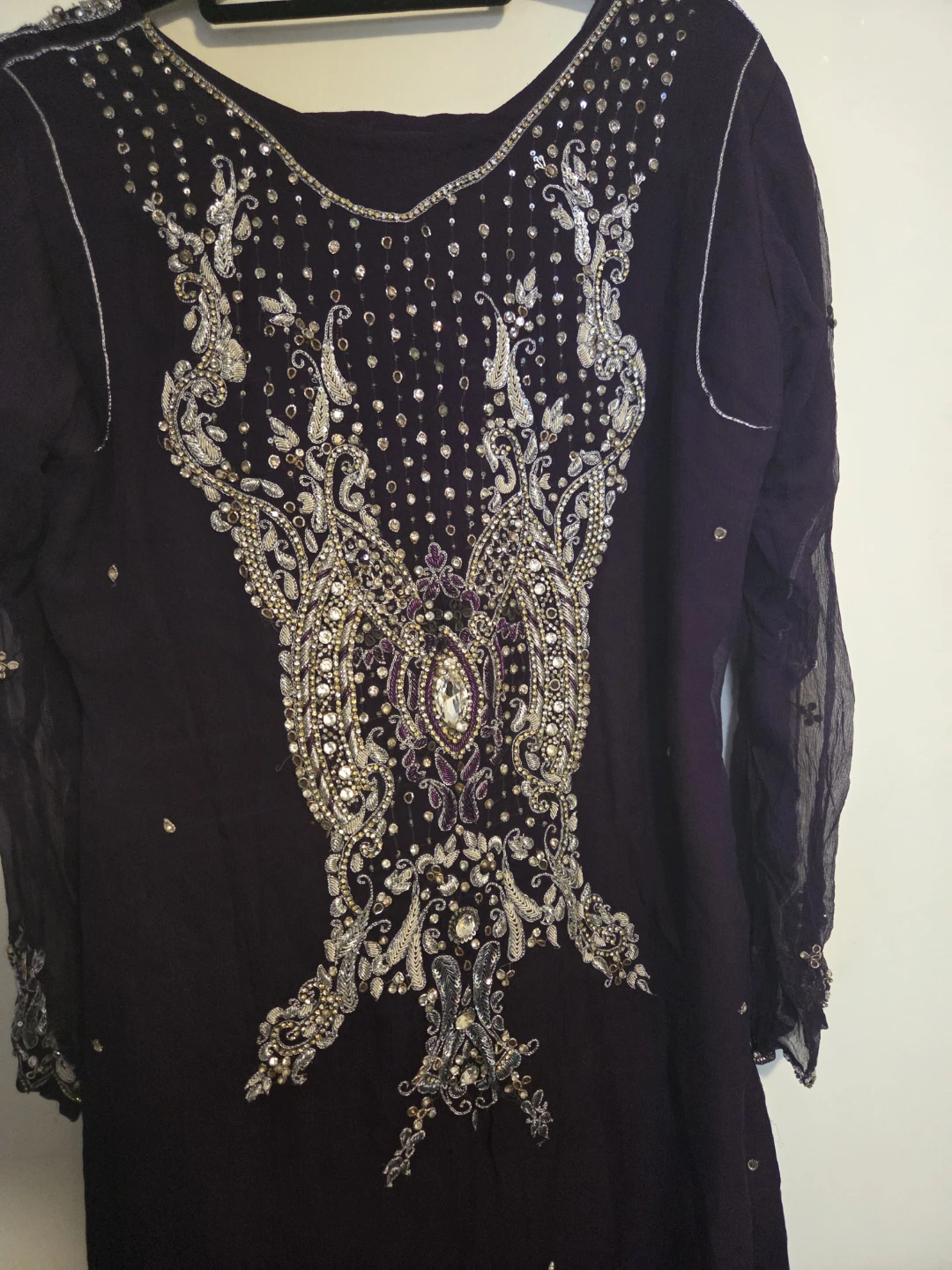 Embellished Purple Kurti - photo 4