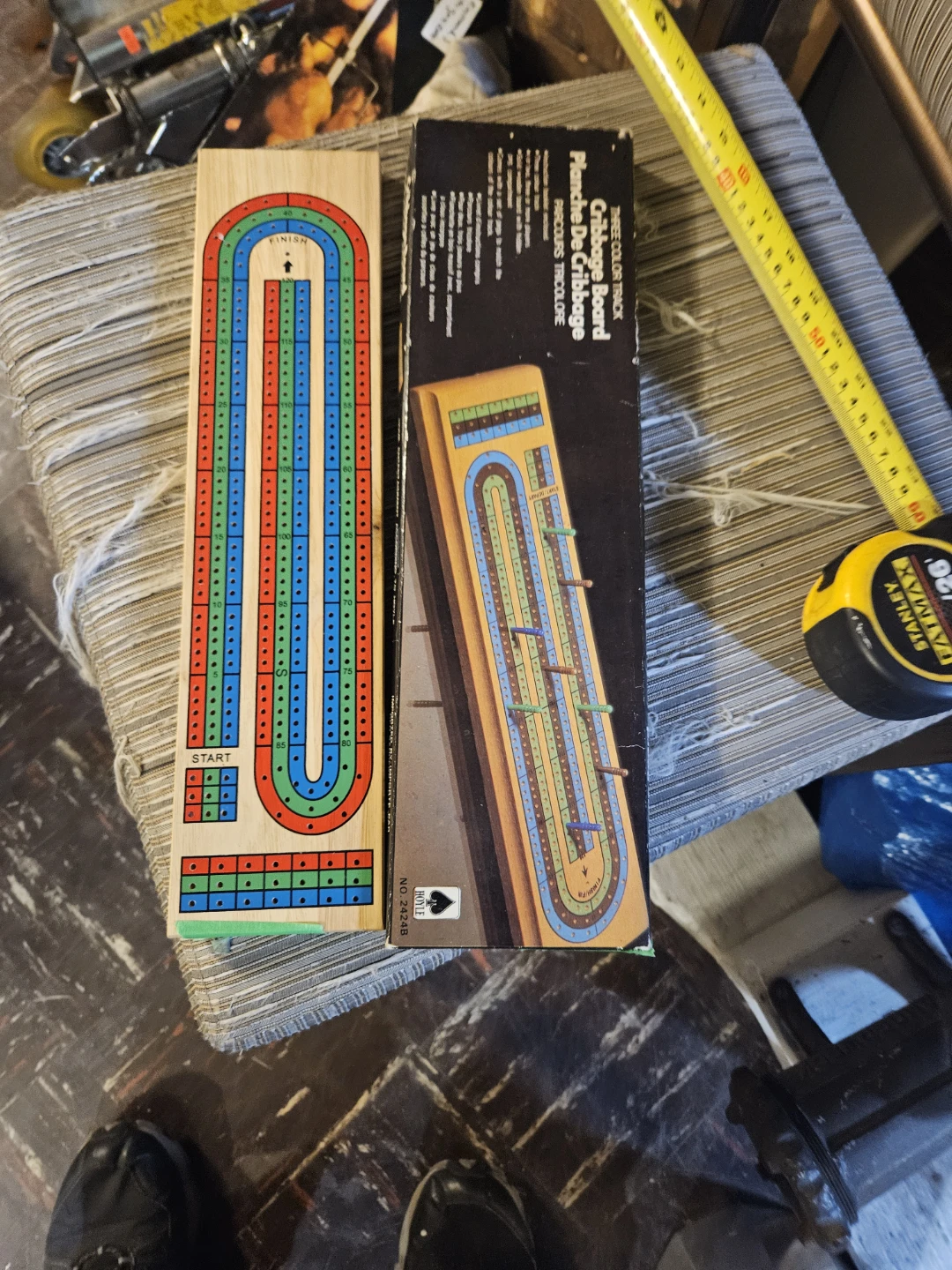 Three Color Track Cribbage Board - photo 3