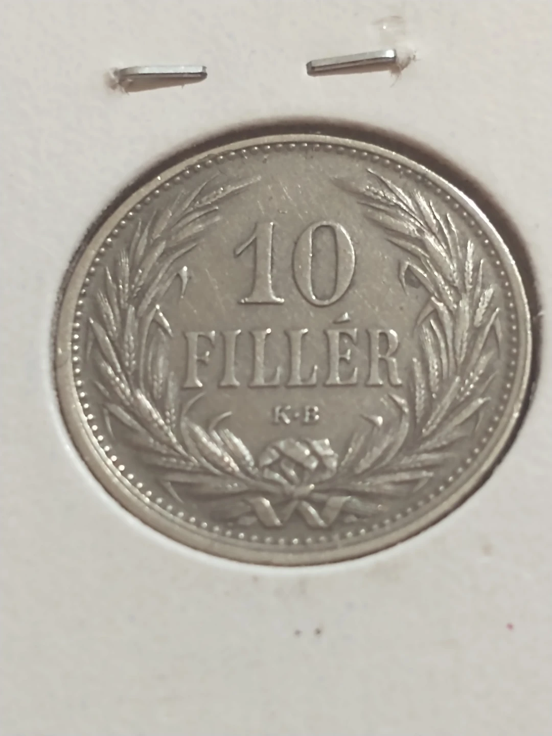 Nice 1908 Hungary 10 filler coin KM #482 - photo 3