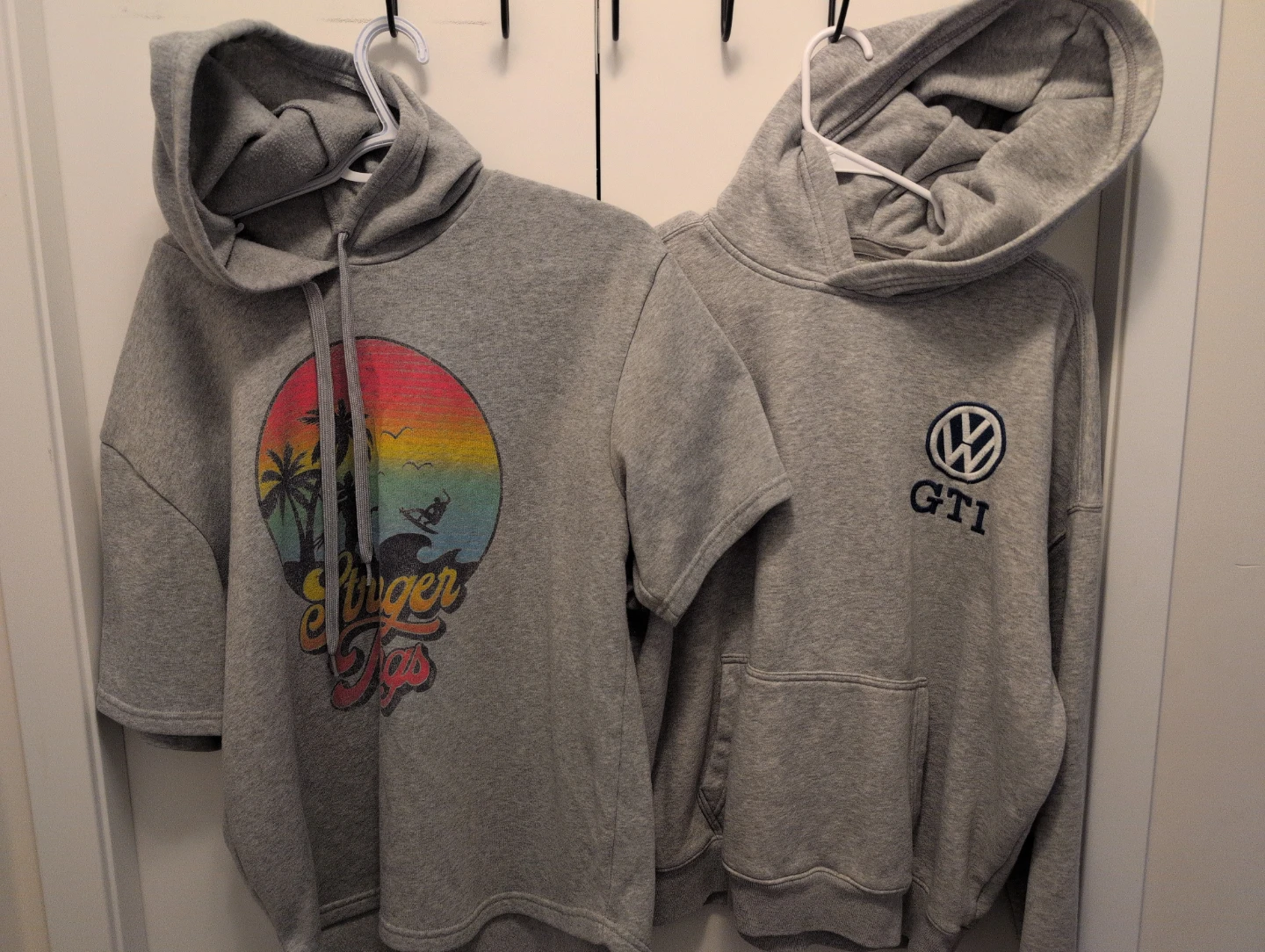 Grey "Stranger Things" & Hollister VW GTI Hoodie Bundle