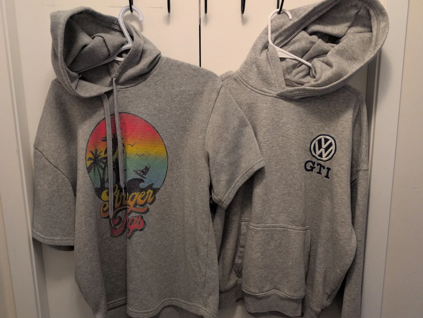 Grey "Stranger Things" & Hollister VW GTI Hoodie Bundle