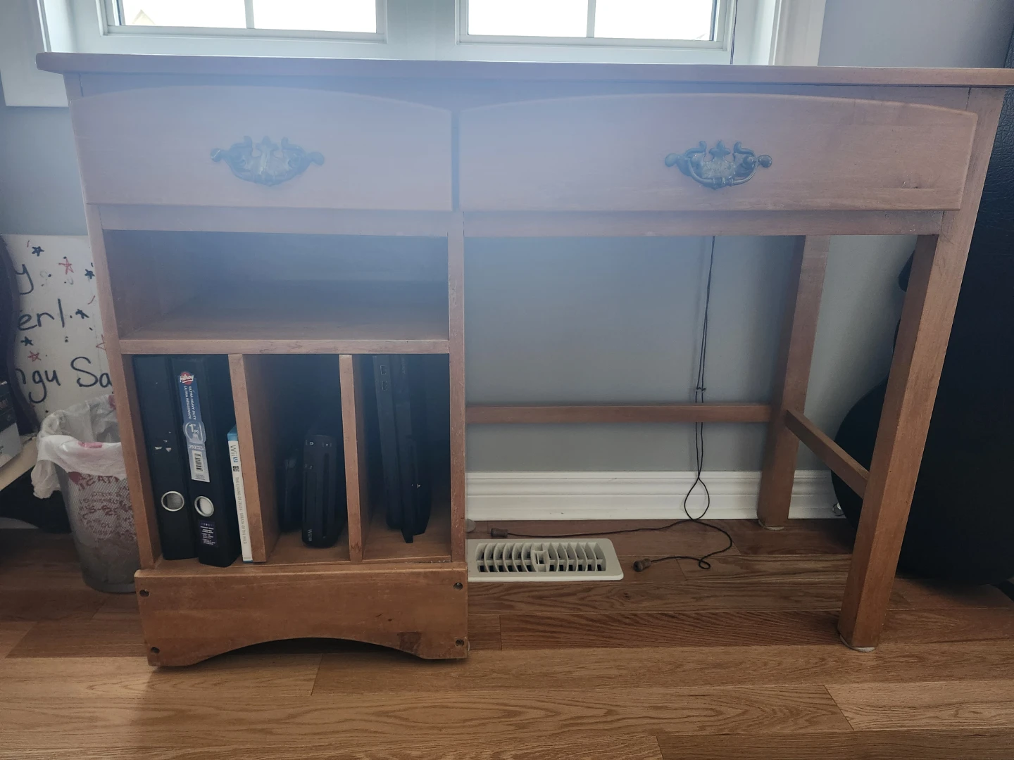 Wooden desk ,chair and desk price for all 3 items