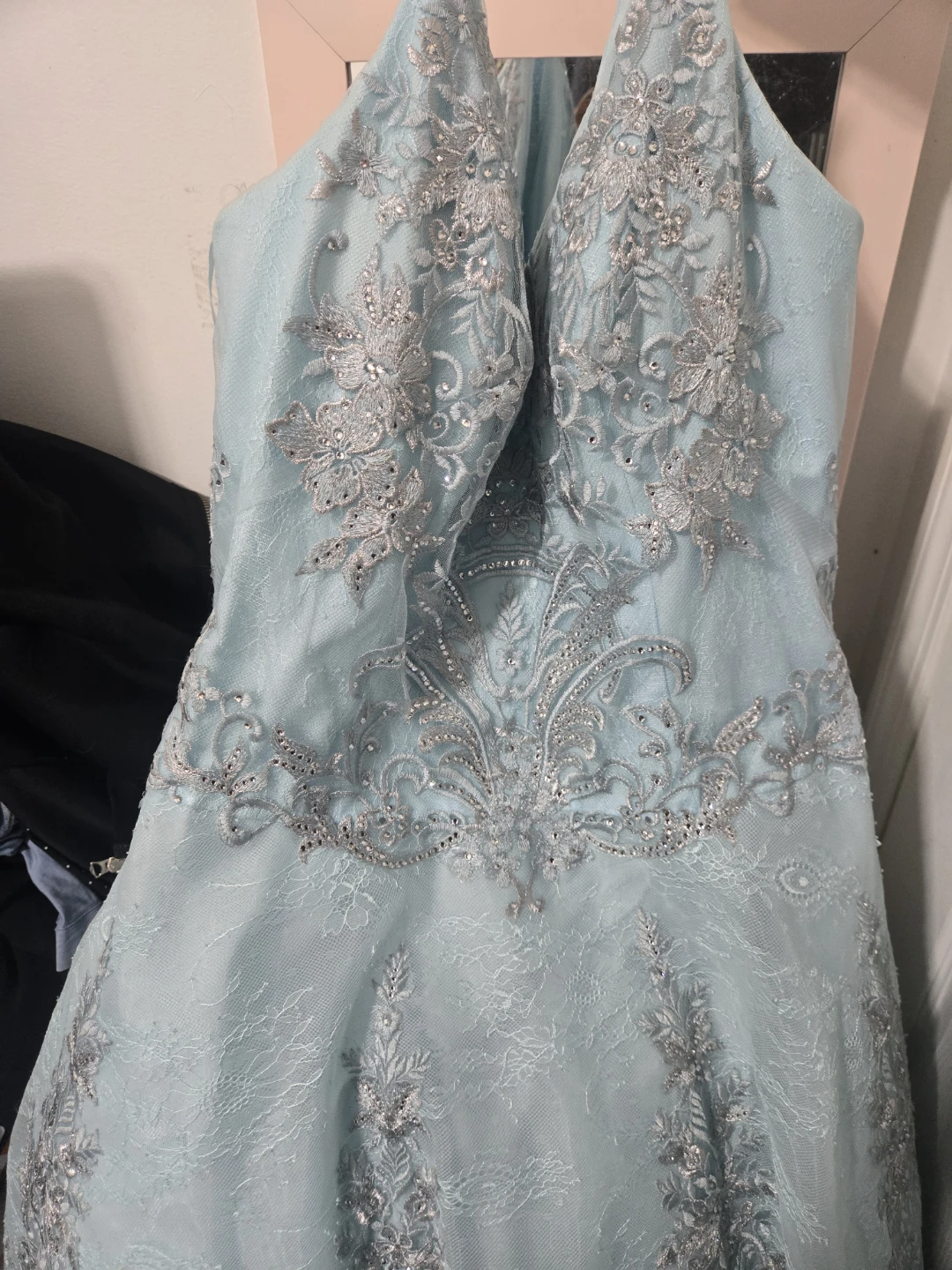 Lara Design Light Blue Beaded Prom Dress Size 16 - photo 4
