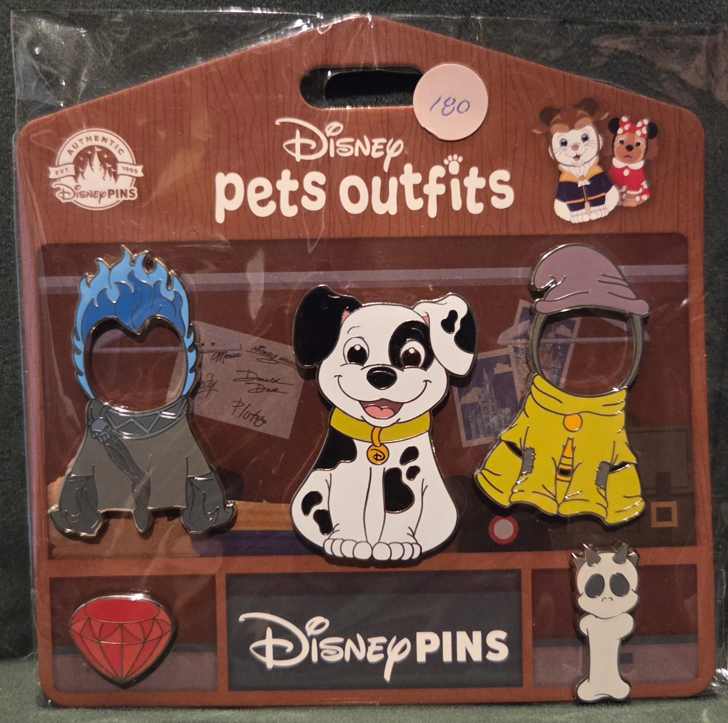 Disney Pins Pets Outfits Set
