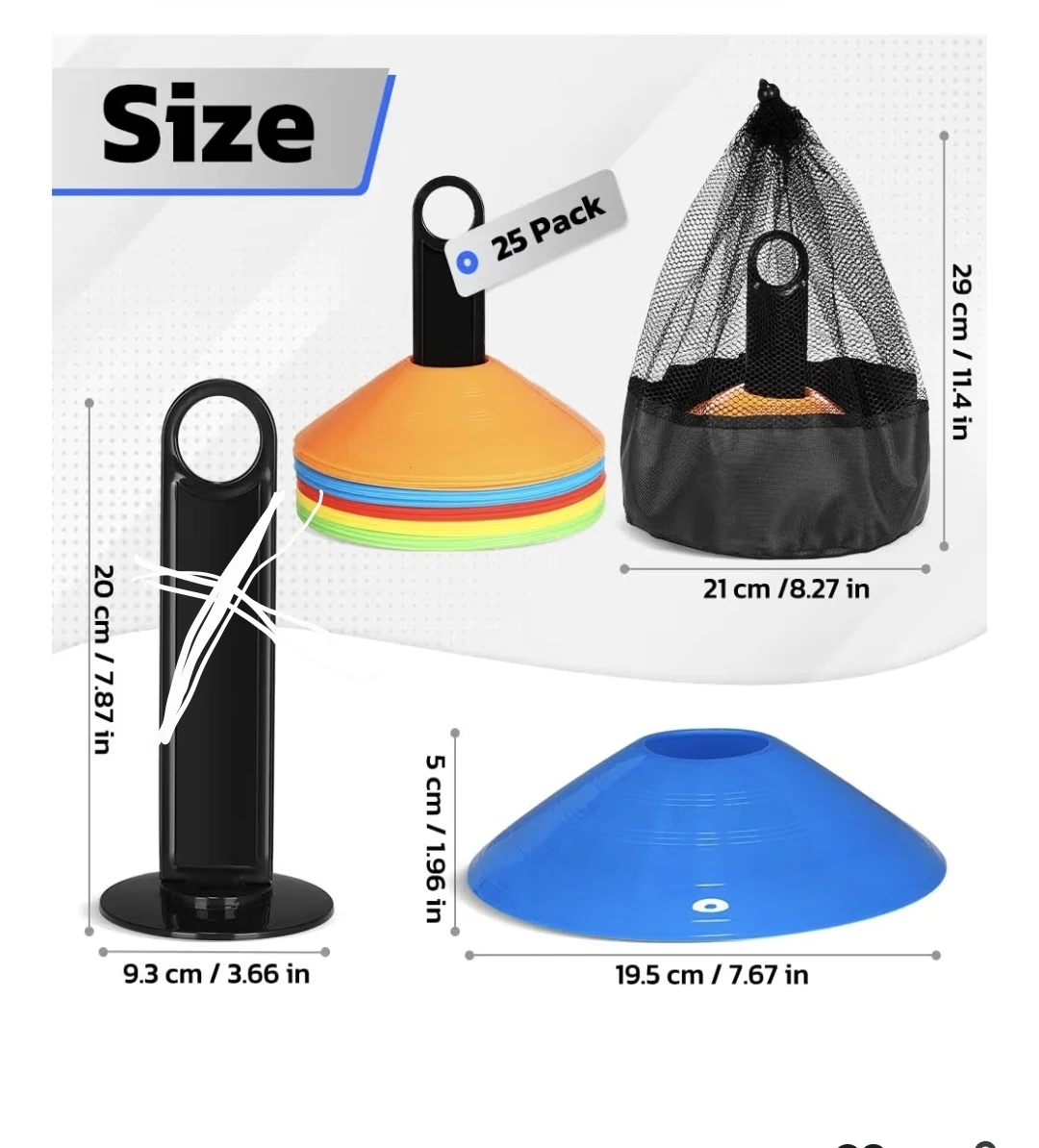 GHB Training Cones - 25 Pack - photo 5