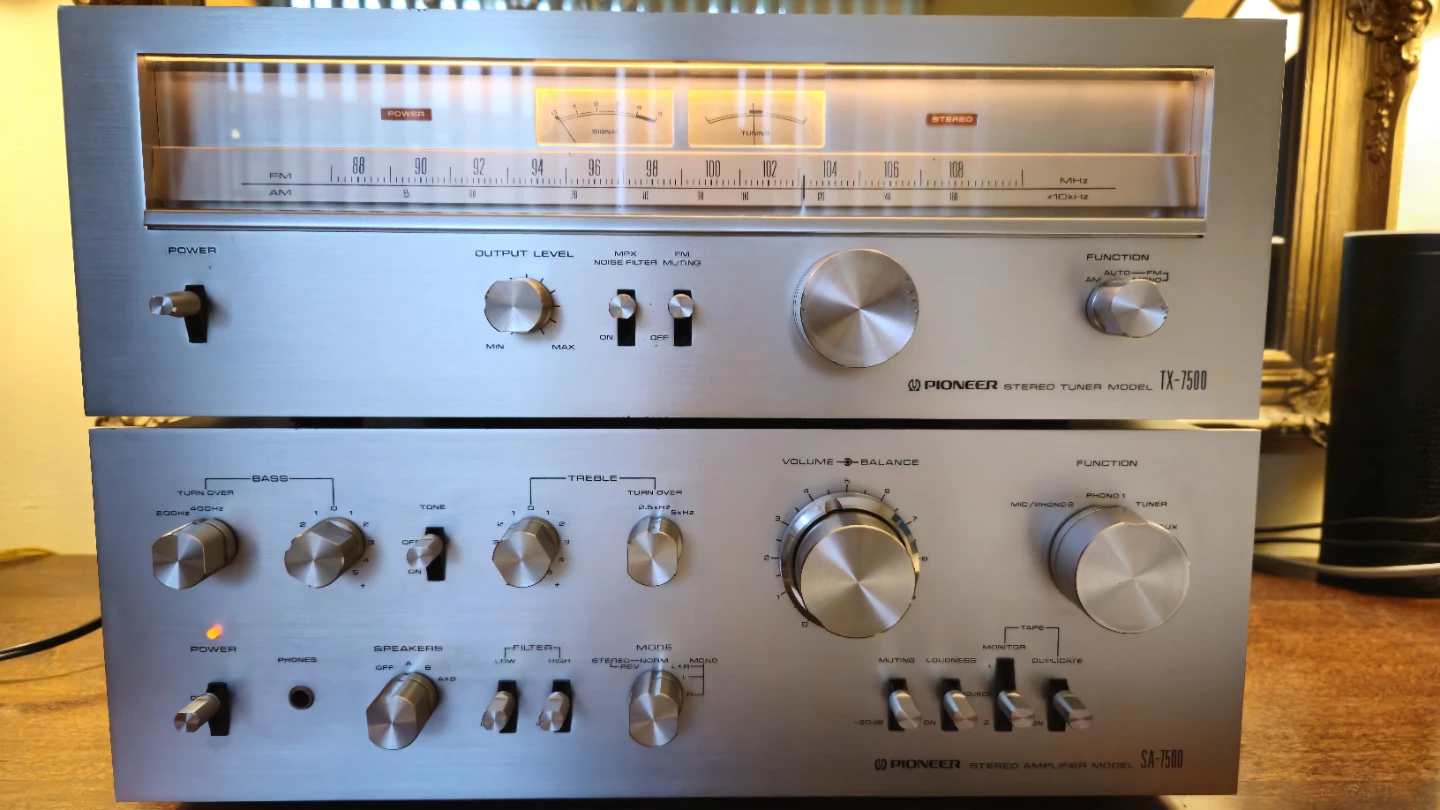 Pioneer Stereo Amplifier SA-7500 & Tuner TX-7500 - photo 3