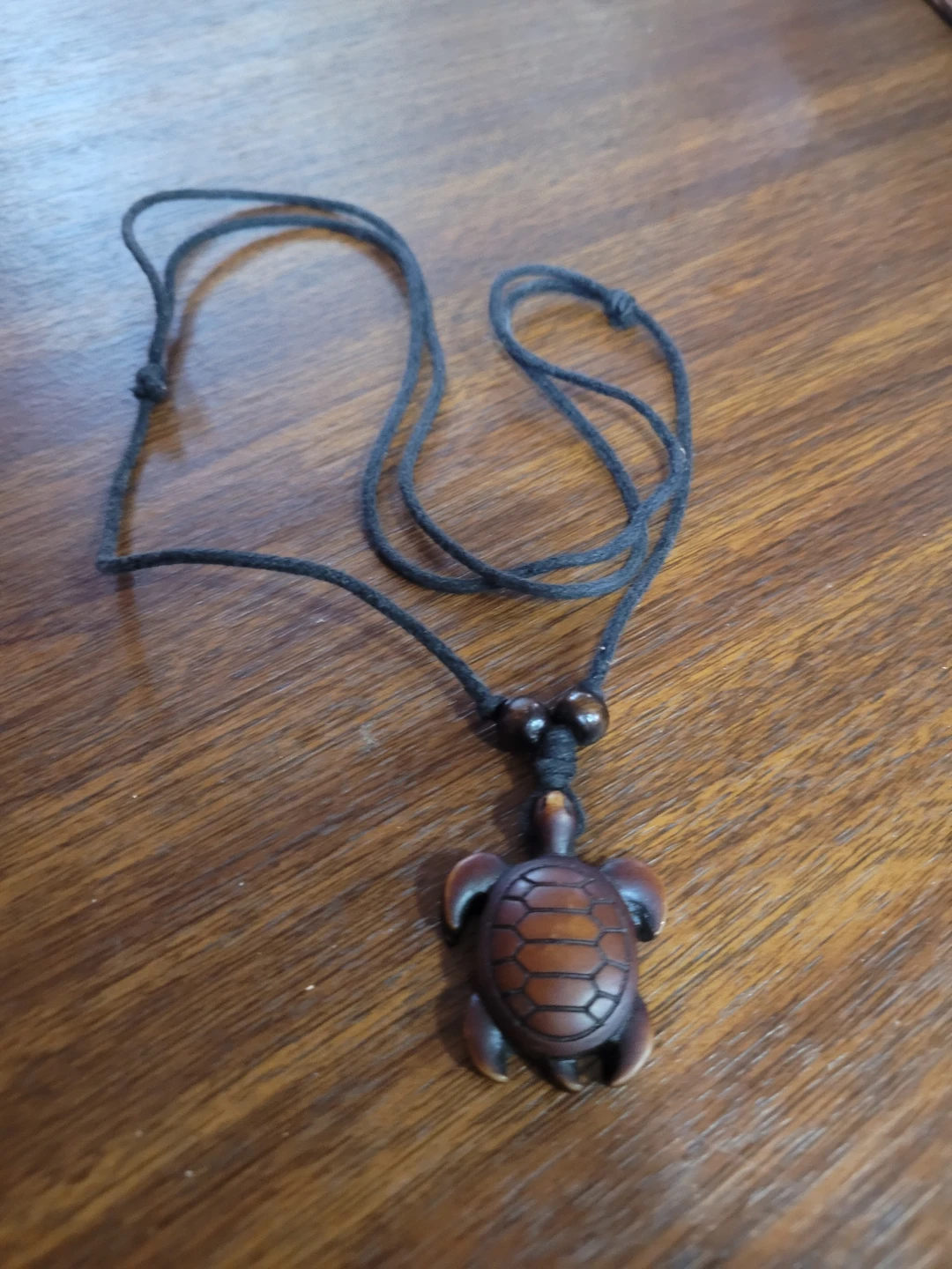 Wooden Turtle Pendant Necklace - photo 2