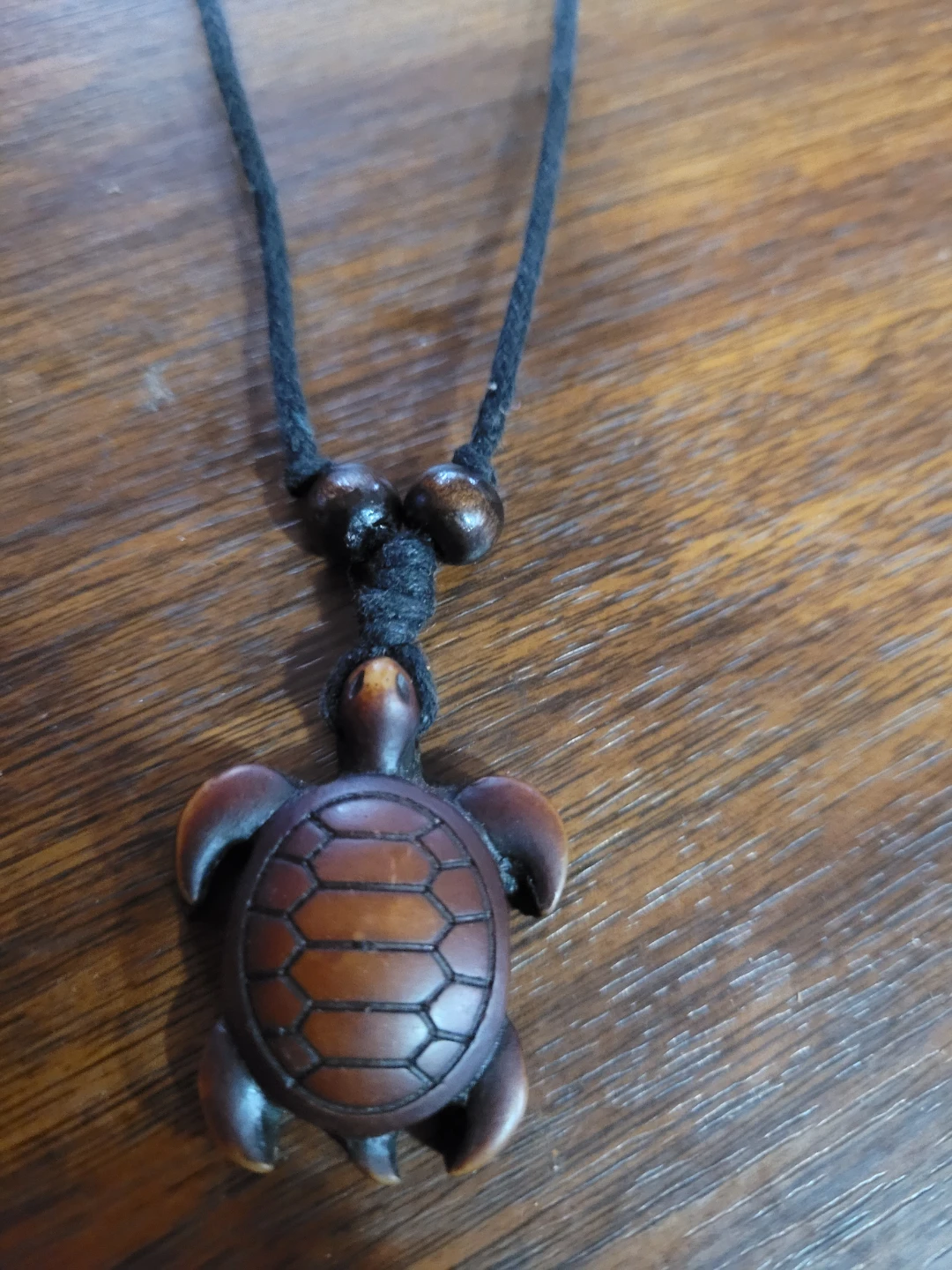 Wooden Turtle Pendant Necklace - photo 3