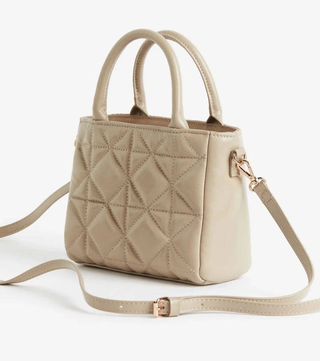 H&M Leather Mini crossbody  - Beige