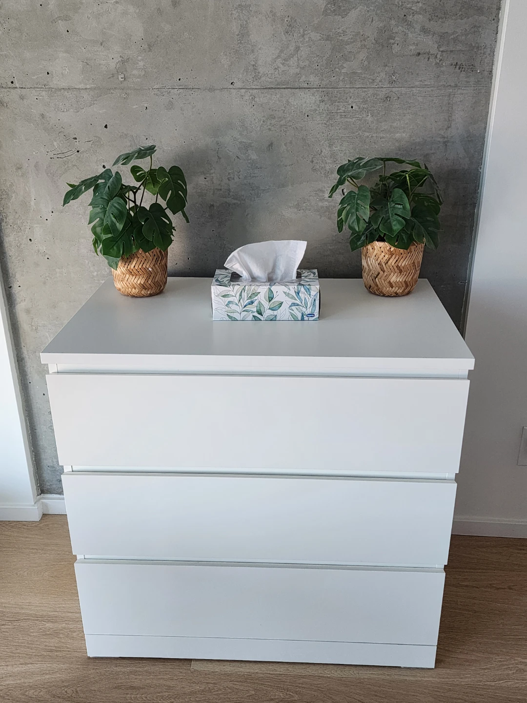 IKEA MALM 3-Drawer Chest - White