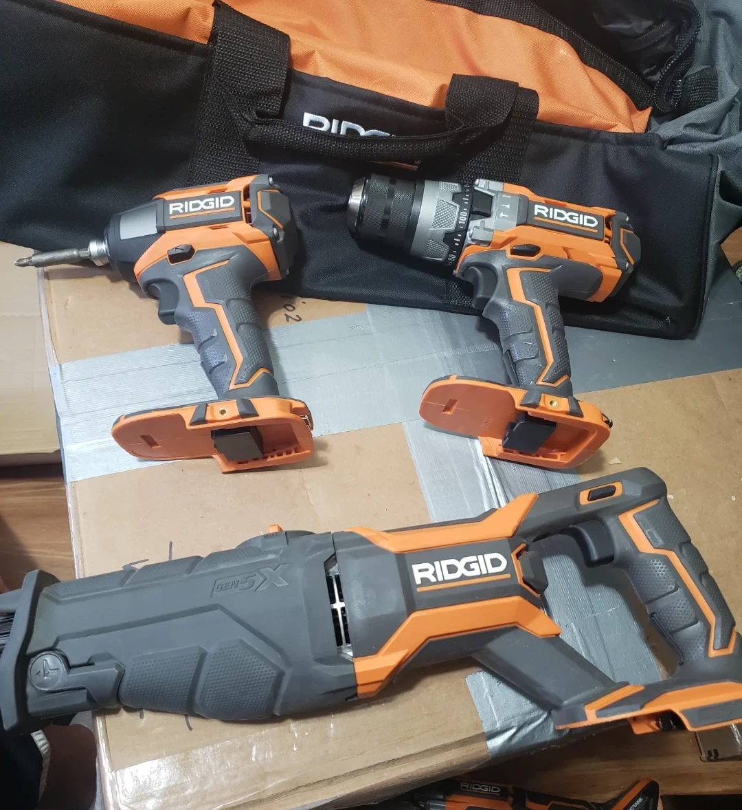 Ridgid Power Tool Set with Batteries and Bag - photo 3