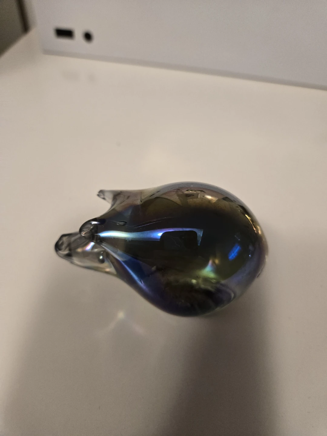 Iridescent Glass Blown Animal Figurine