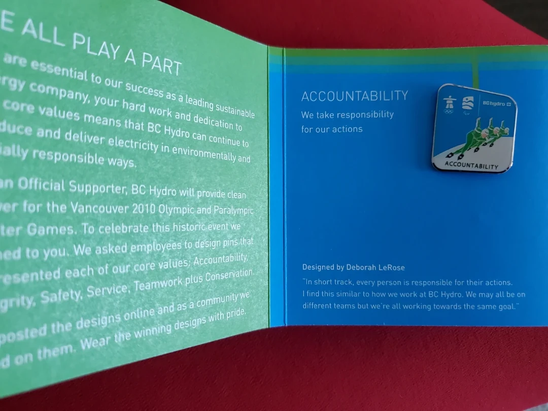 Collector's item - BC Hydro 2010 pins - photo 3