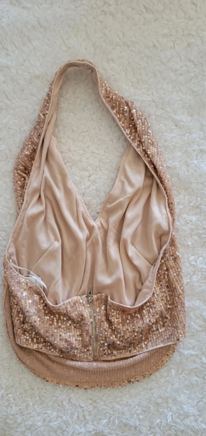 SHEIN Sequin Halter Top Size M - photo 4