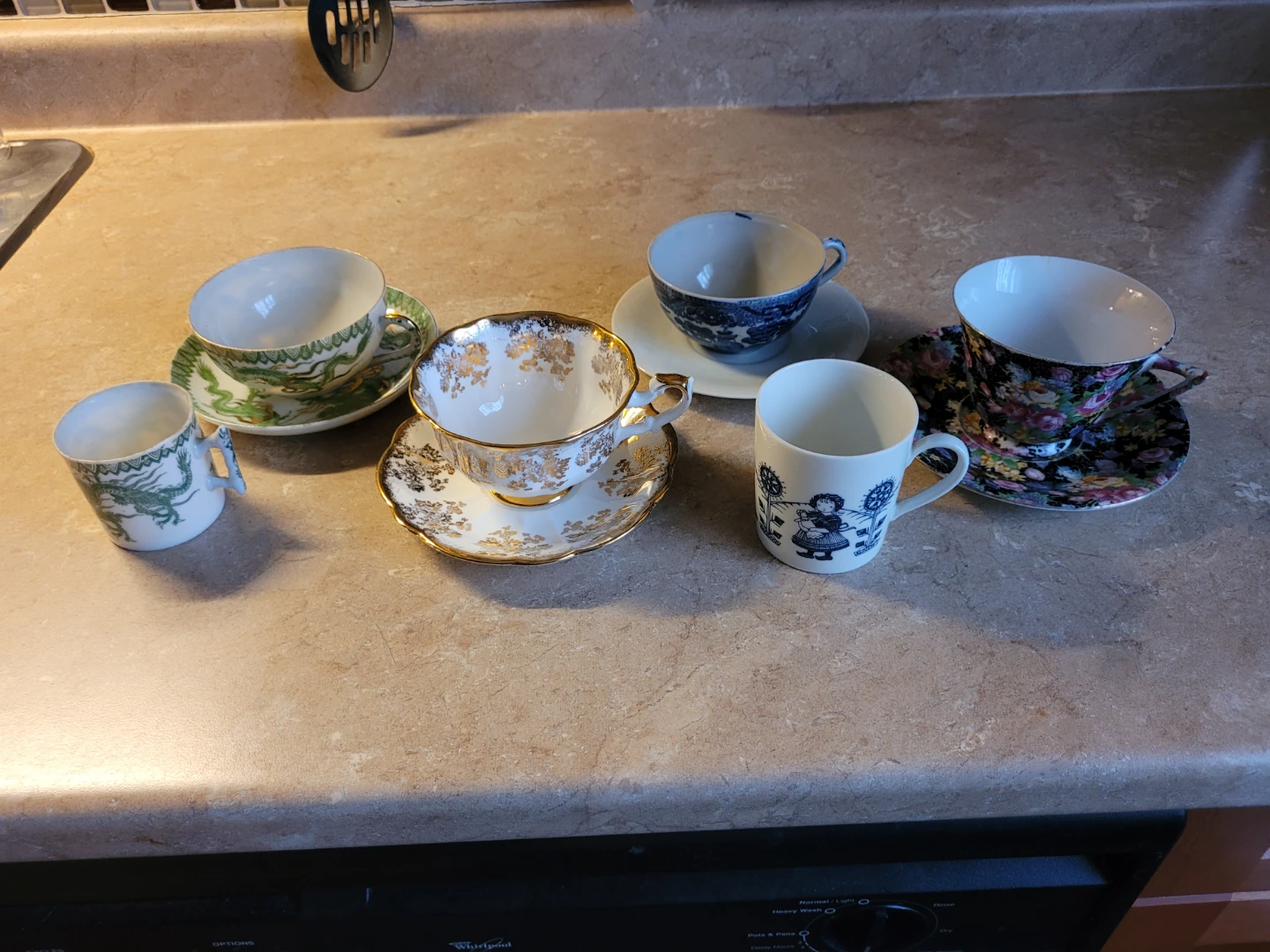 Assorted Teacups and Saucers
