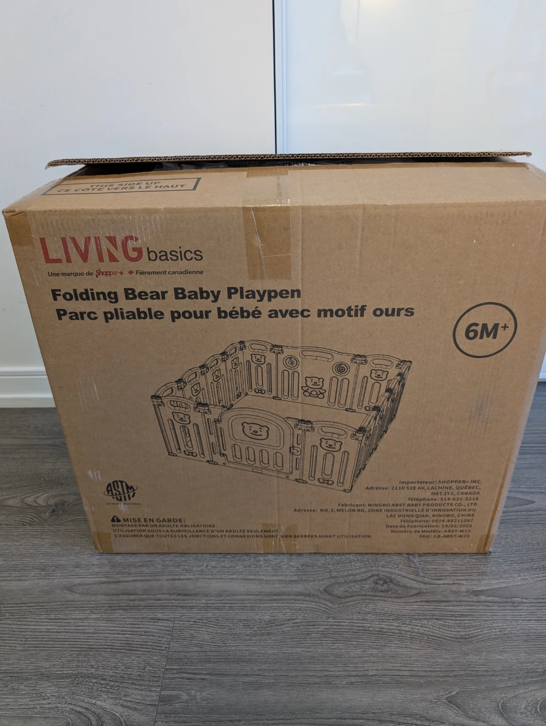 Living Basics Folding Bear Baby Playpen - photo 3