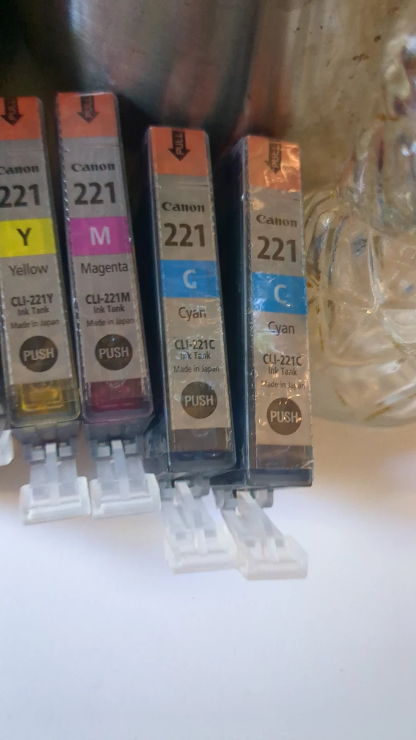 Canon 221 Ink Cartridges - Black, Yellow, Magenta, Cyan - photo 4