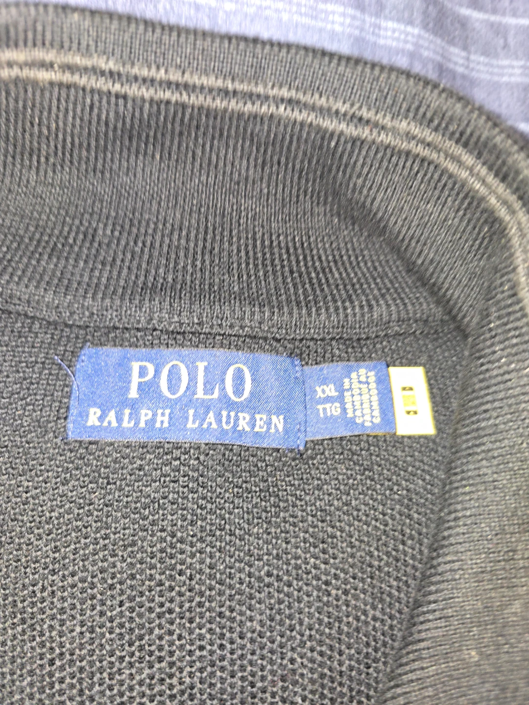 XXL - Ralph Lauren Black 1/4 Zip Sweater (PRISTINE CONDITION) - photo 5