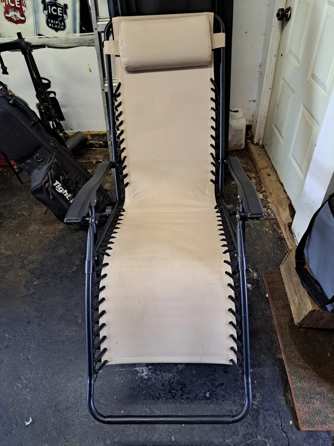 Tan Zero Gravity Chair with Headrest - photo 3