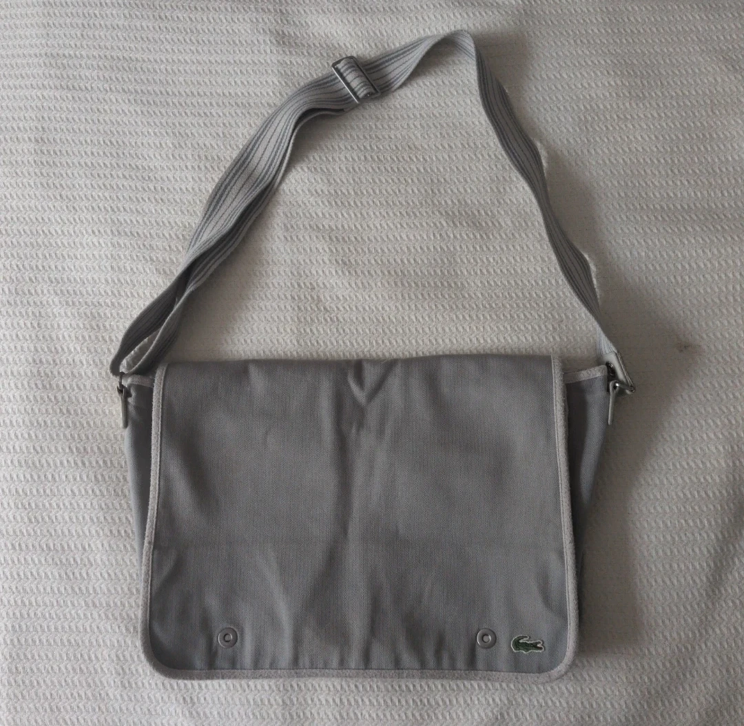 Lacoste Grey Messenger Bag