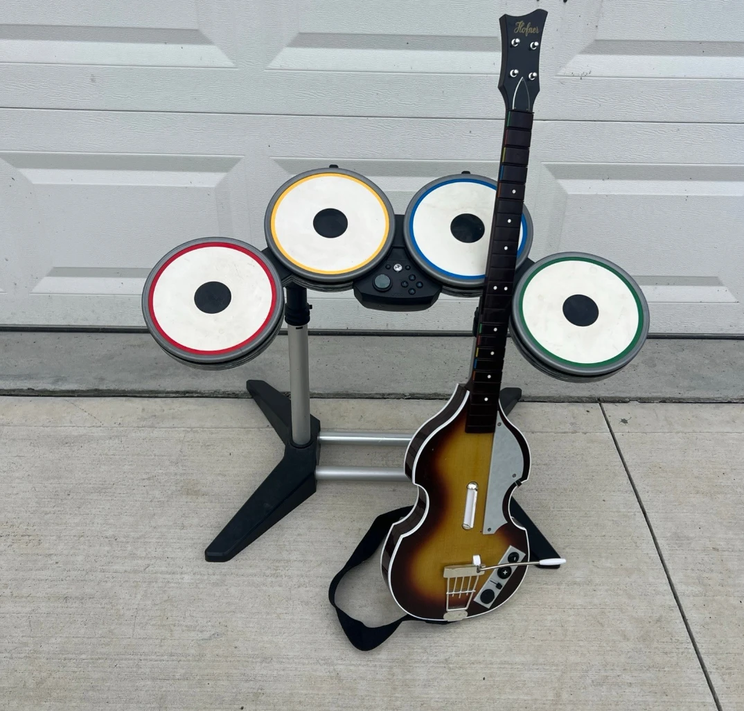 Rock Band Drums and Guitar Bundle