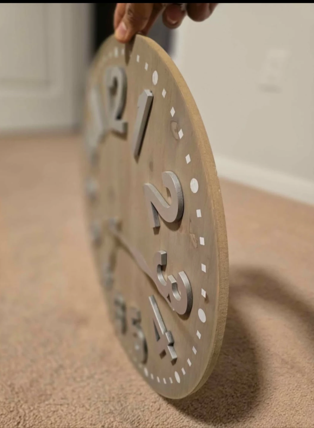 Wall clock wooden - photo 2
