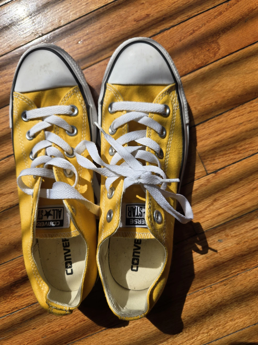 Converse All Star Yellow Canvas Low Top Sneakers