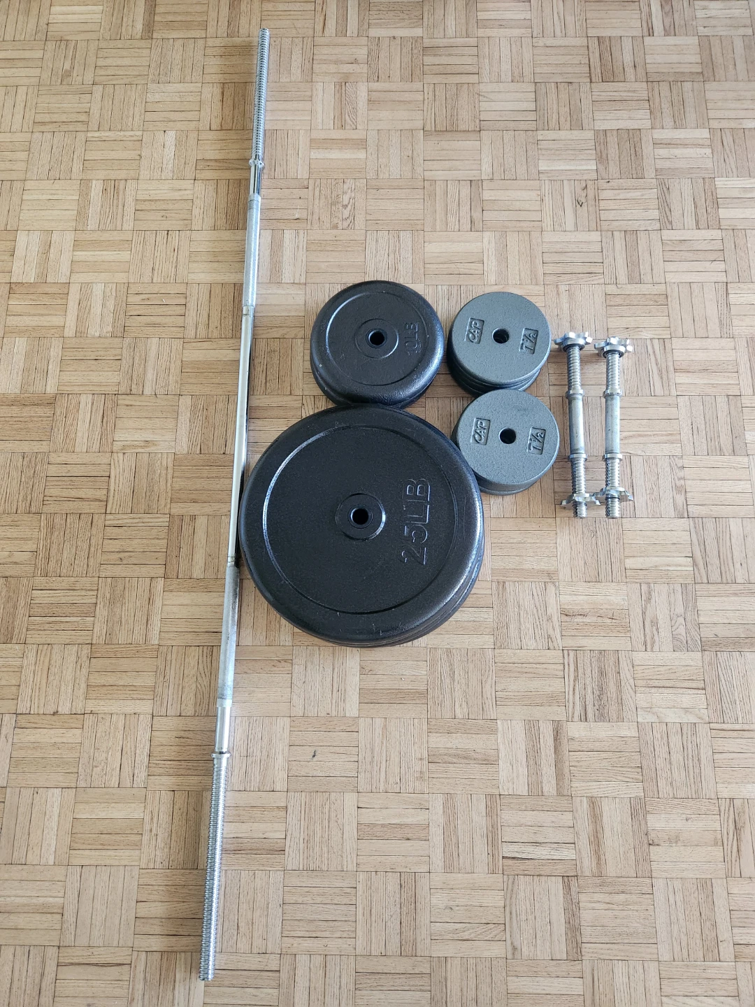 Barbell & Cap Dumbell Set - photo 3