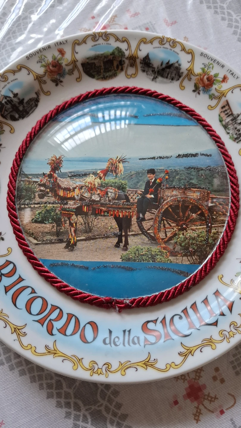 Souvenir Plate - Ricordo della Sicilia - photo 2