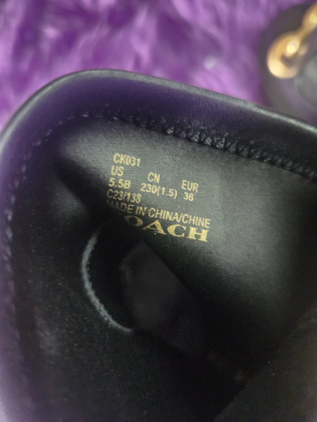 Coach Kenna Black Leather Chain Detail Ankle Boots US 5.5B - photo 5