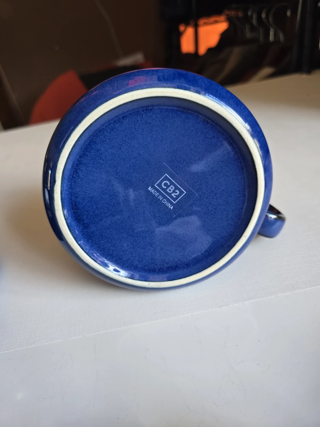 CB2 Blue Ceramic Mugs (Set of 2) - photo 2