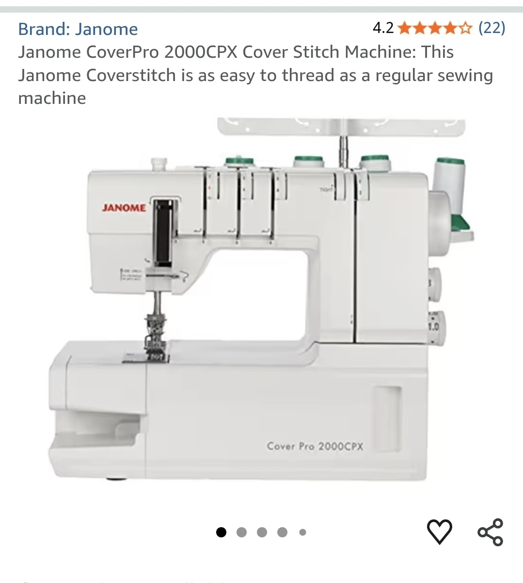 Janome CoverPro 2000CPX Cover Stitch Machine