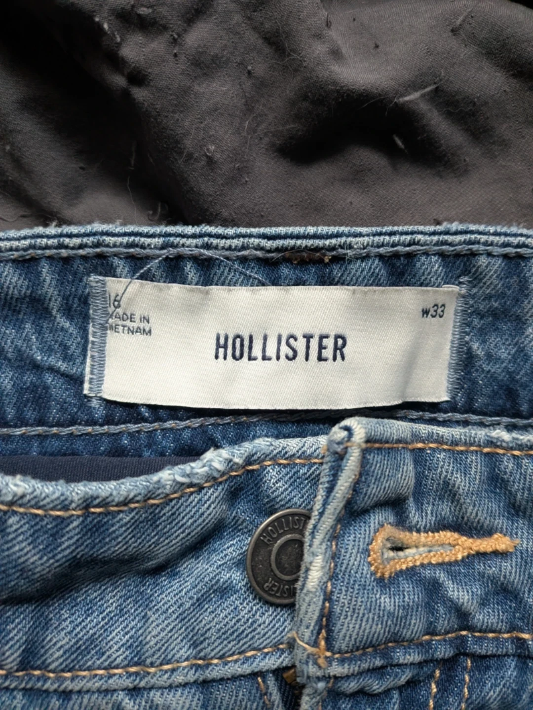 Hollister Low-Rise Denim Mini Skirt