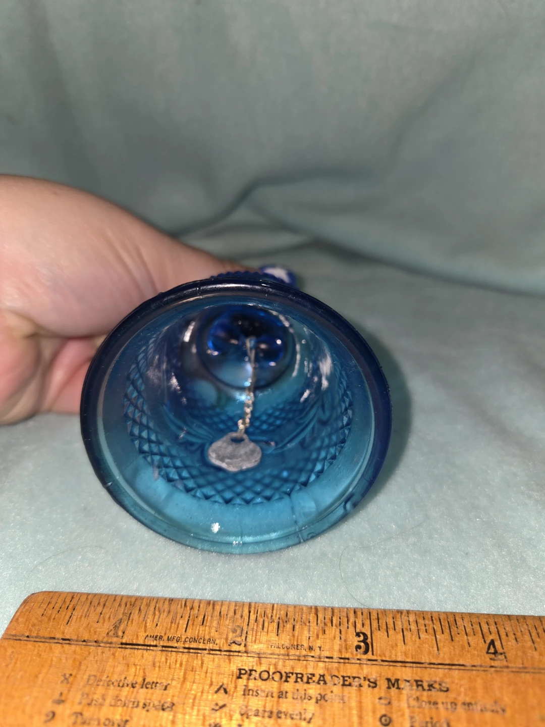 Blue Glass Bell - photo 2