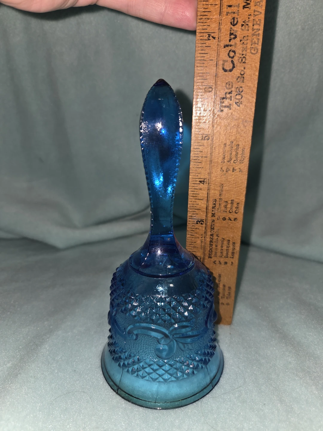 Blue Glass Bell - photo 3