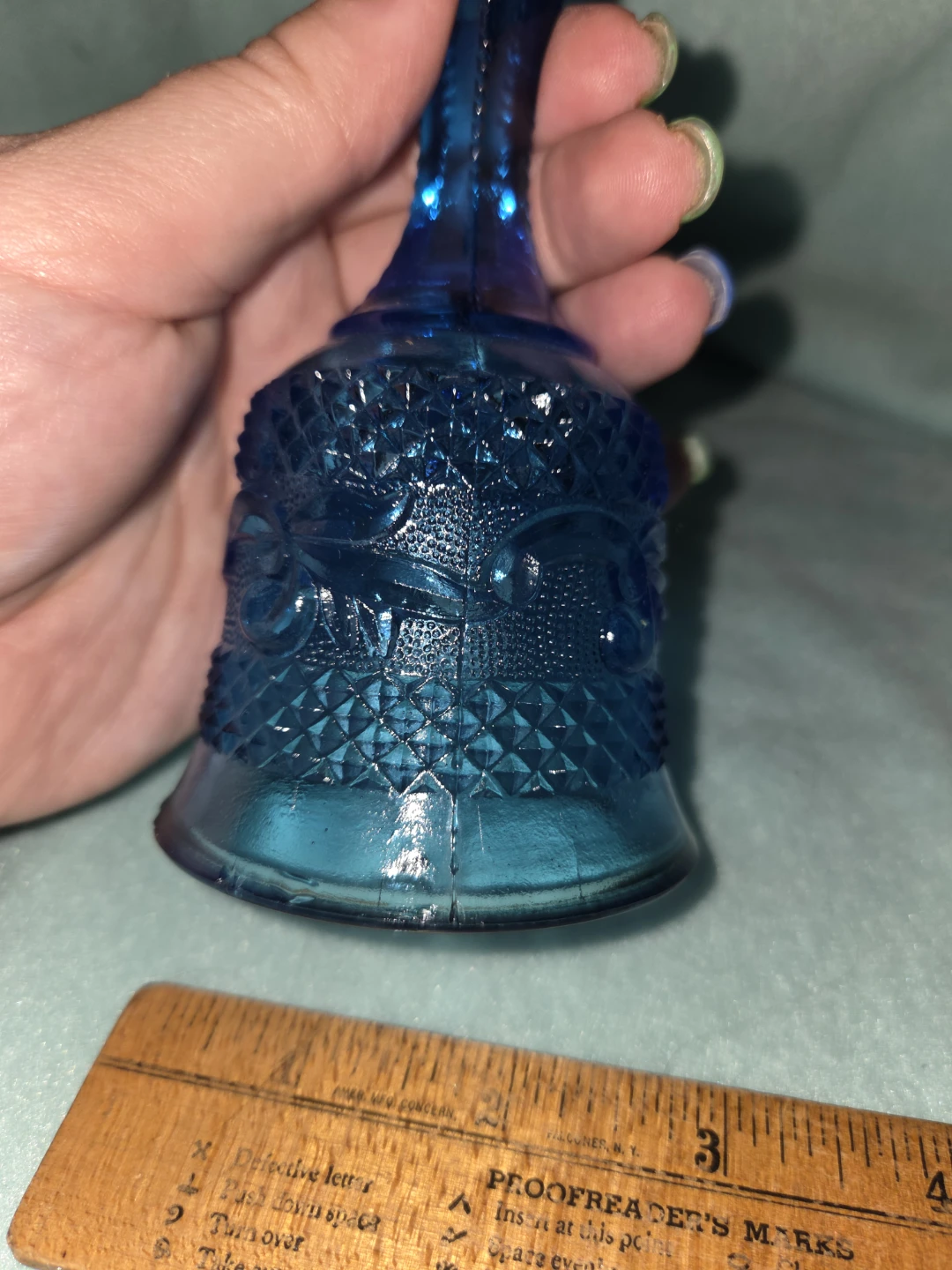 Blue Glass Bell - photo 5