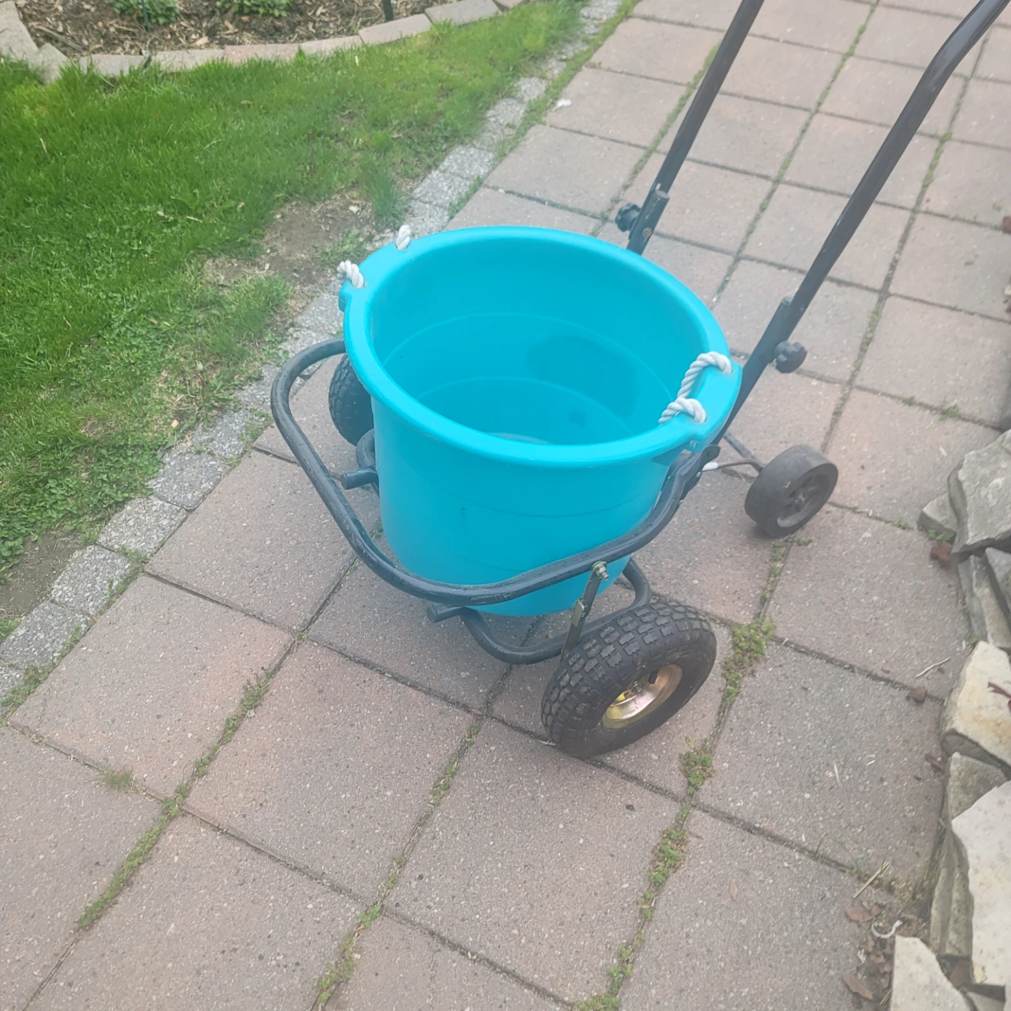 Garden Cart with Blue Bucket - photo 3