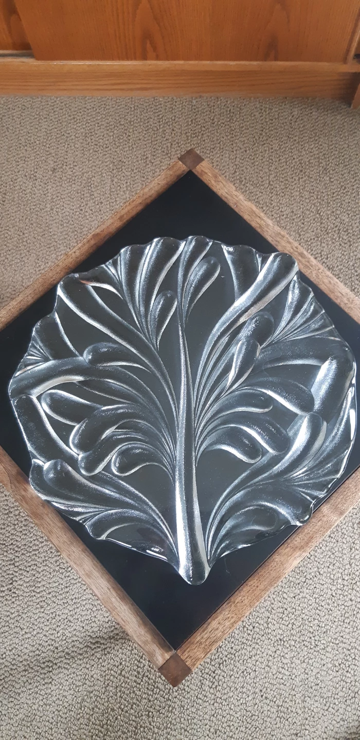 Large Glass Platter/Cheese Tray