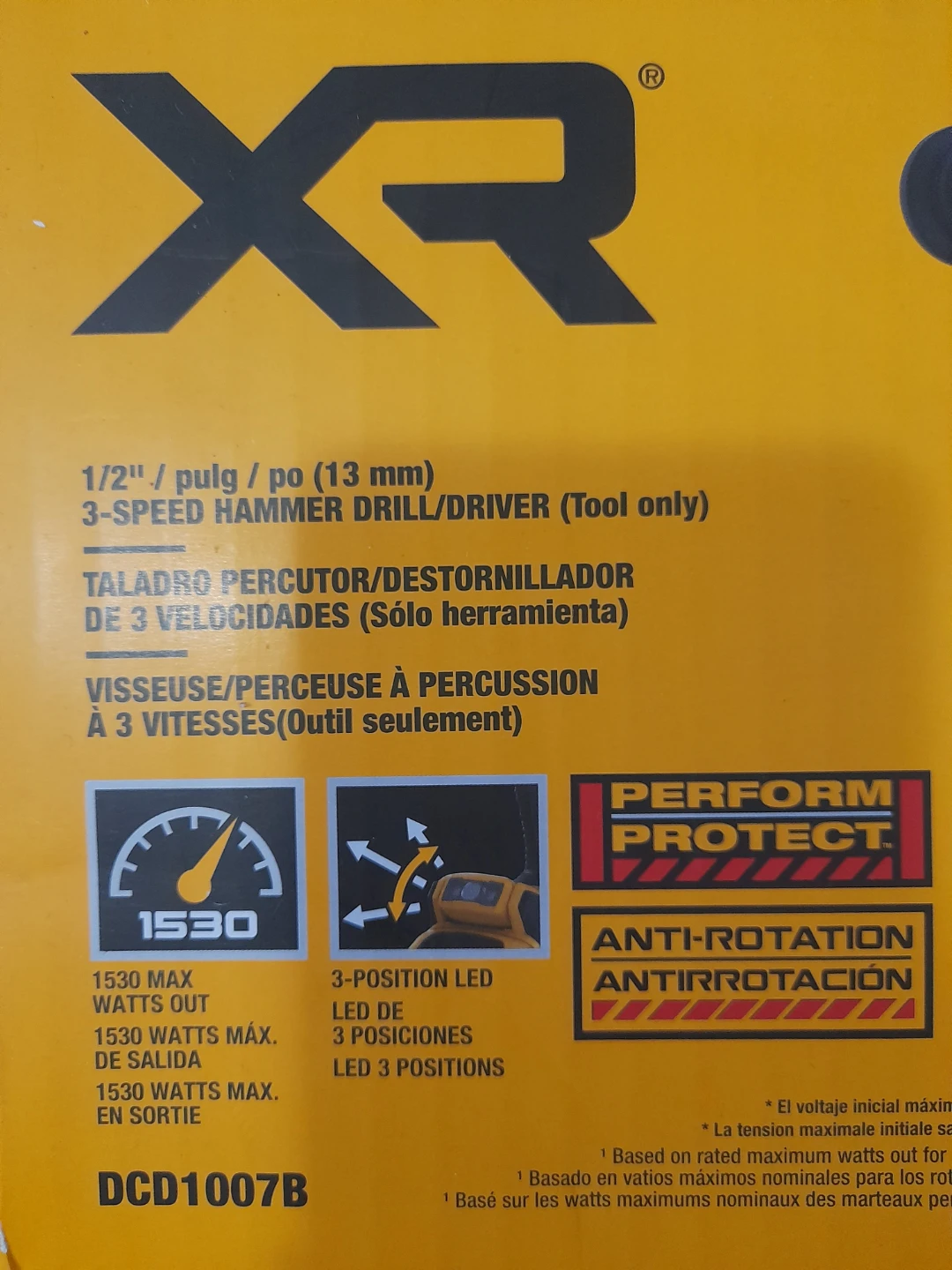 DEWALT XR 20V MAX 1/2" 3-Speed Hammer Drill/Driver - photo 2