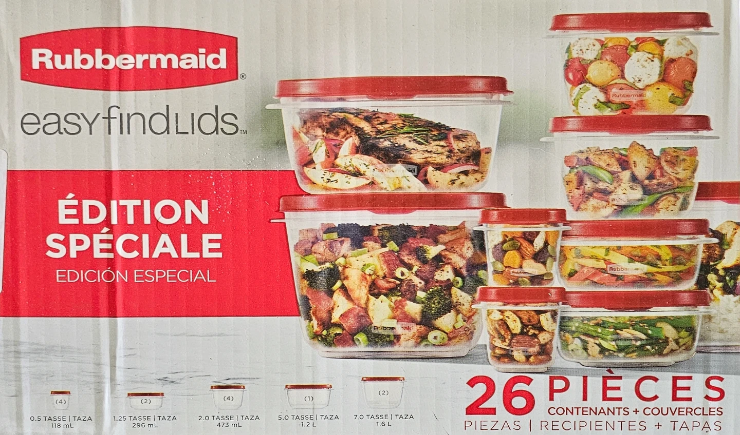 Rubbermaid Easy Find Lids 26-Piece Food Storage Container Set