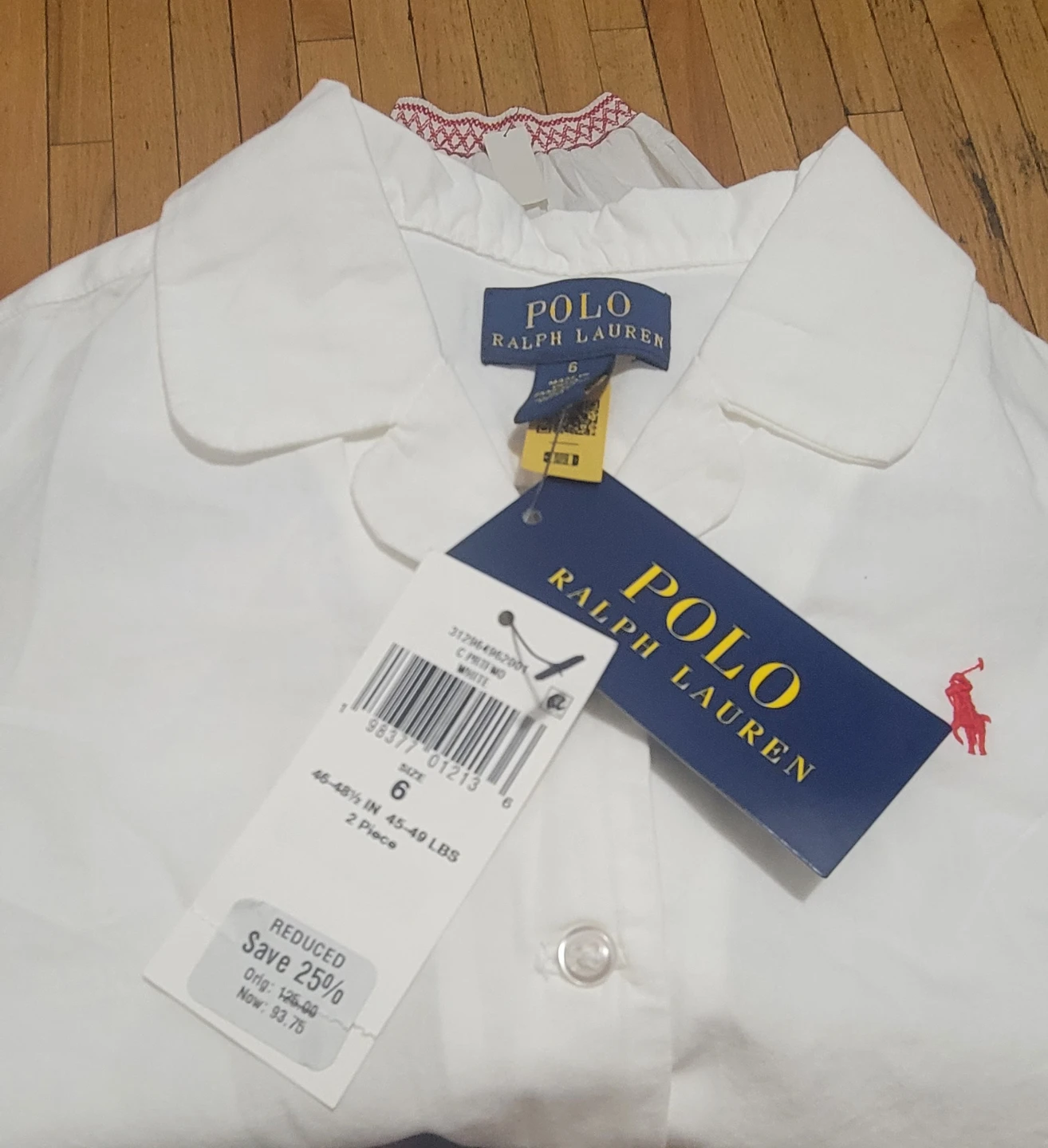 Polo Ralph Lauren White Cotton Skirt and Top Set - Size 6 - photo 3