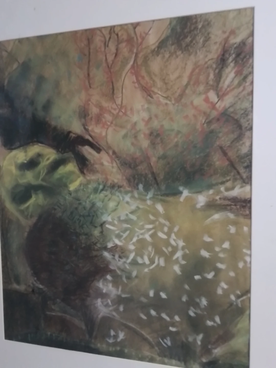 Untitled (Surreal Decay & Light) Charcoal and Pastel Art - photo 4