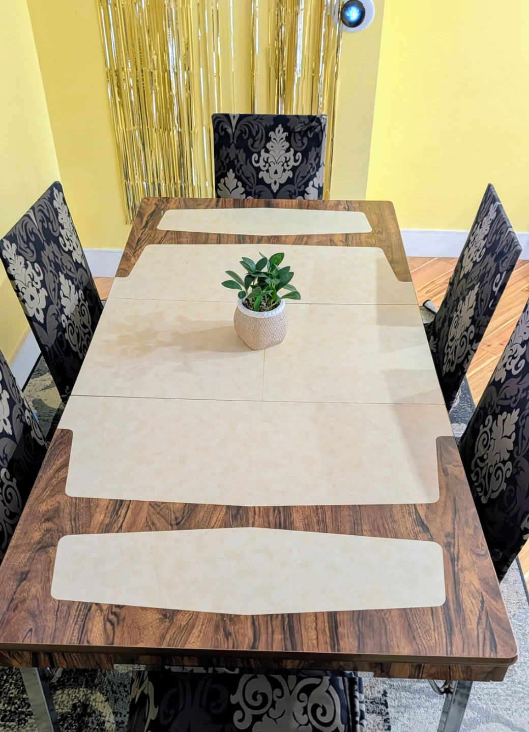 Expandable Dining Table Set with 6 Chairs - photo 2