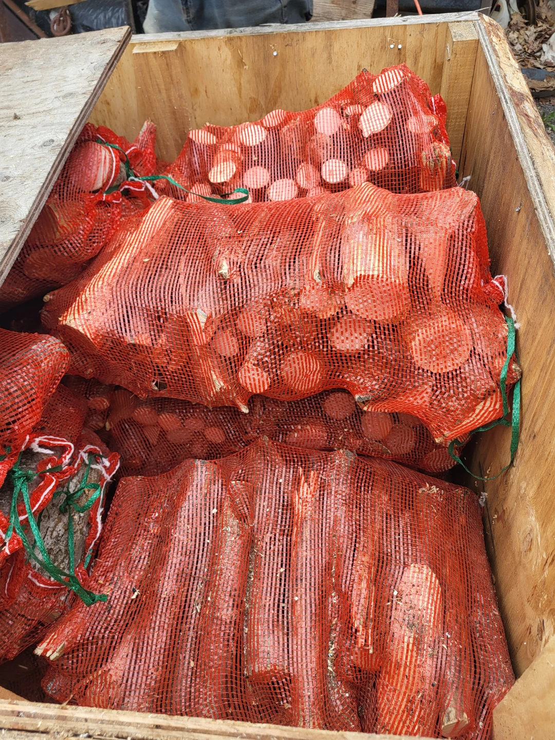 Campfire Wood in Mesh Bags
