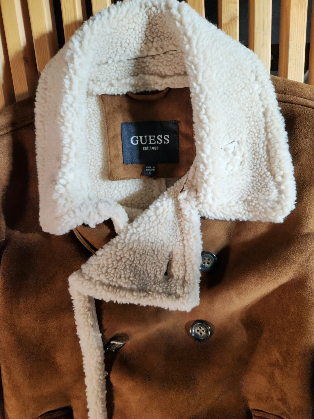 Guess Suede Sherpa Lined Jacket - photo 2