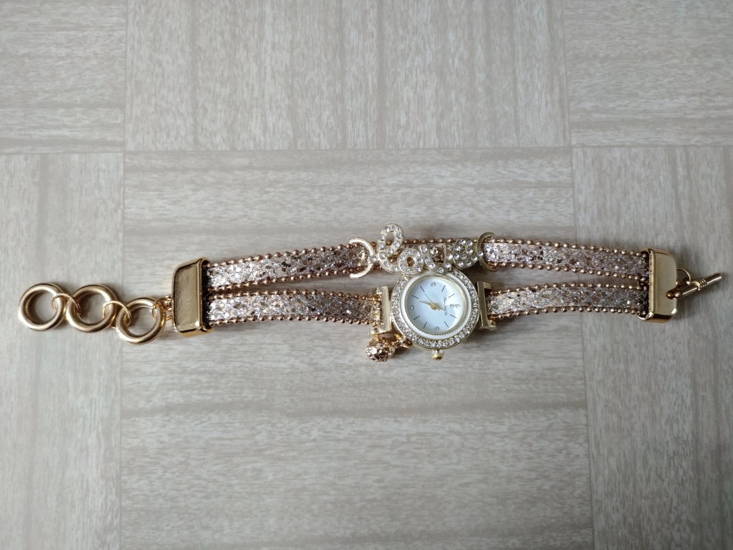Women's Rhinestone Bracelet Watch