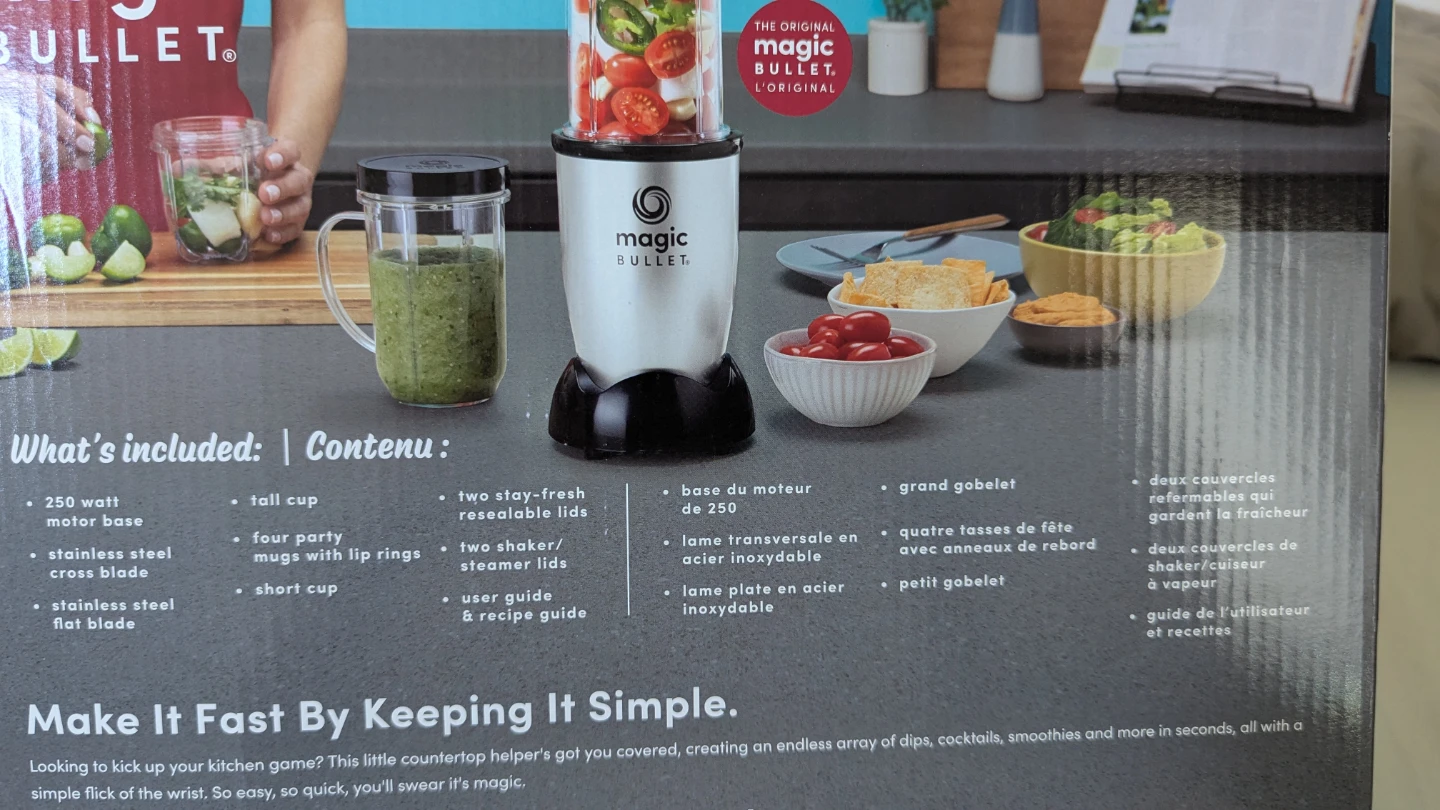 Magic Bullet Blender Set – Parts Only (No Motor/Base)