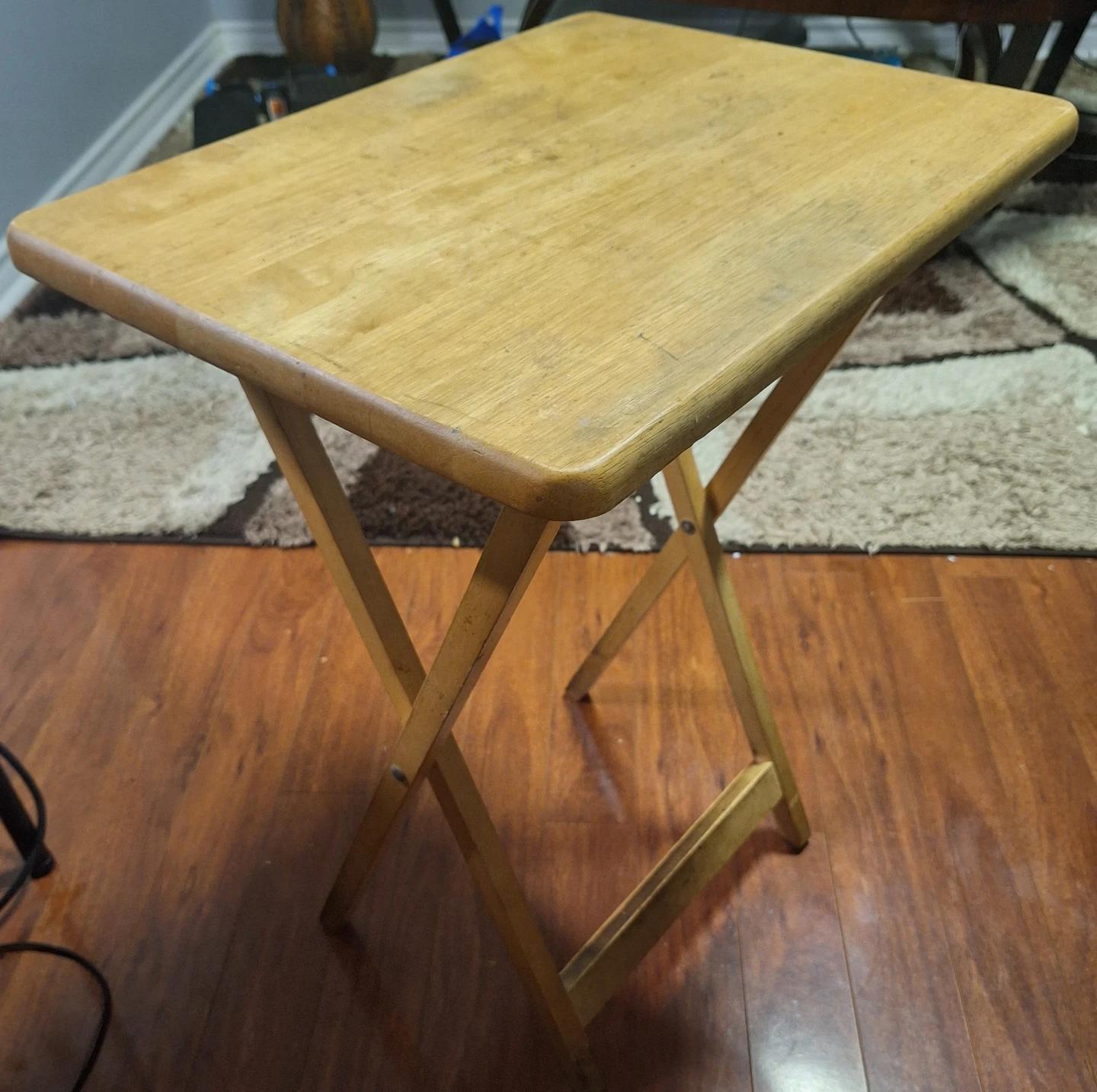 Wooden Folding TV Tray Table