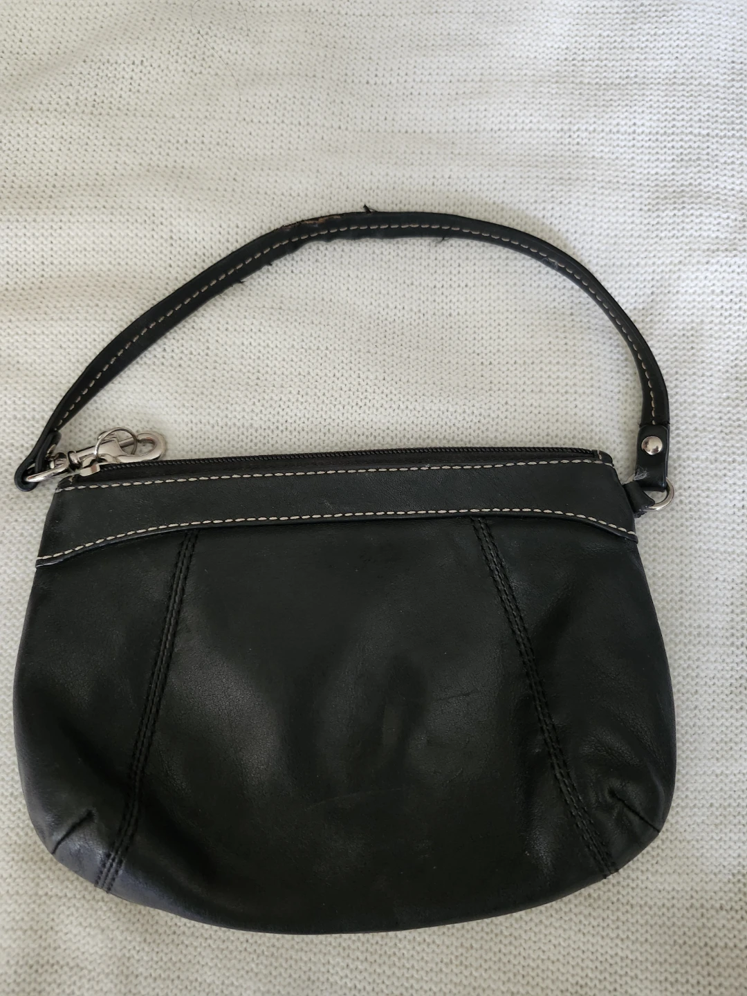 COACH Black Leather Wristlet Pouch - photo 2